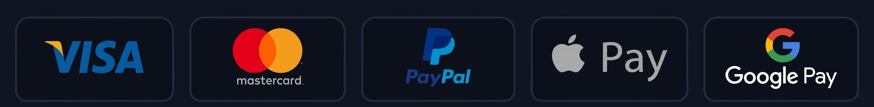 Metode de plată acceptate: Visa, Mastercard, PayPal, Apple Pay, Google Pay